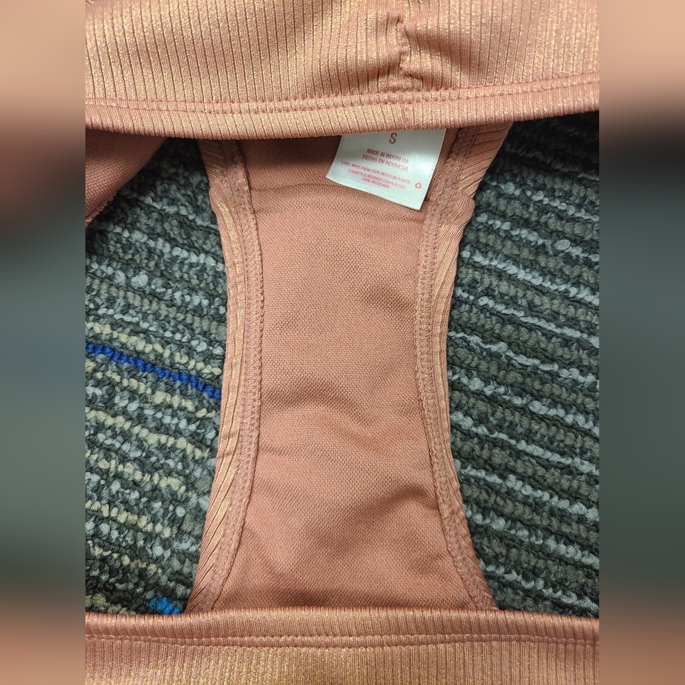 NWOT bikini bottoms Small orange/pinkish/goldish - Picture 9 of 9